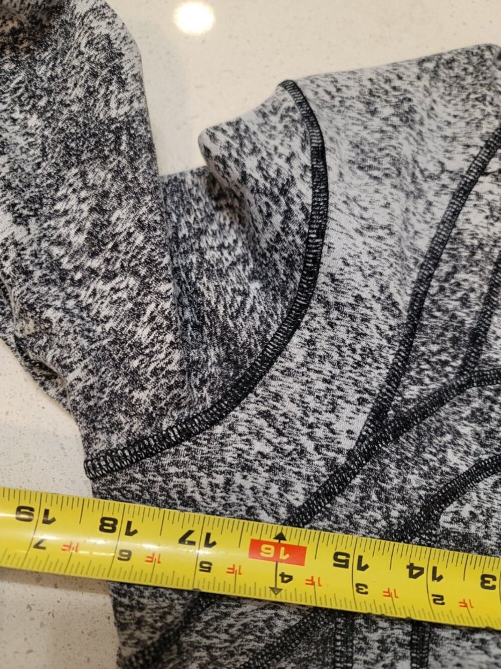 Lululemon Define Jacket Luon Spray Jacquard White Black Contour Stretch Sz 10 - Picture 7 of 7